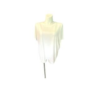 3X Plus LL Bean White Short Sleeve T-Shirt Tee Shirt